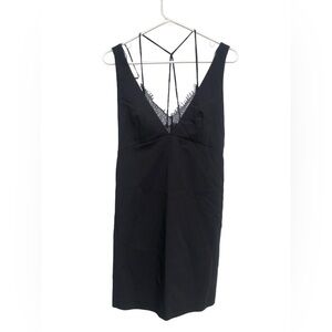 Zara Dress with tags. Black dress with lace. Size Small.